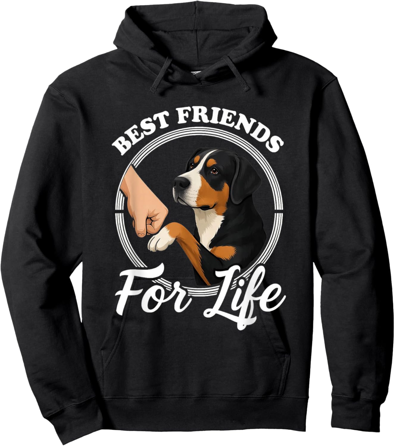 Großer Schweizer Sennenhund Liebhaber Design Schweizer Sennenhund Hoodie - Hoodie | Black