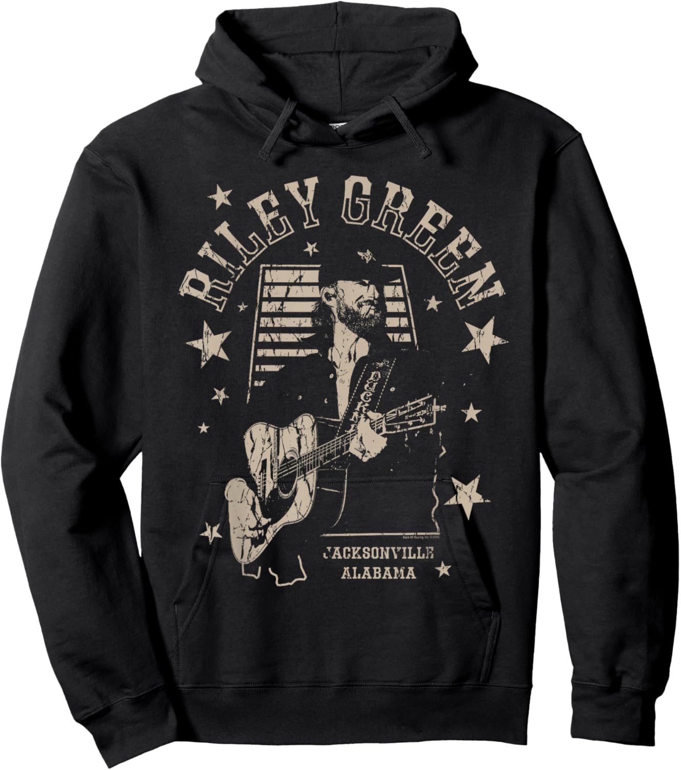 Riley Green Jacksonville Alabama Country Music Artist Hoodie - Hoodie | Black