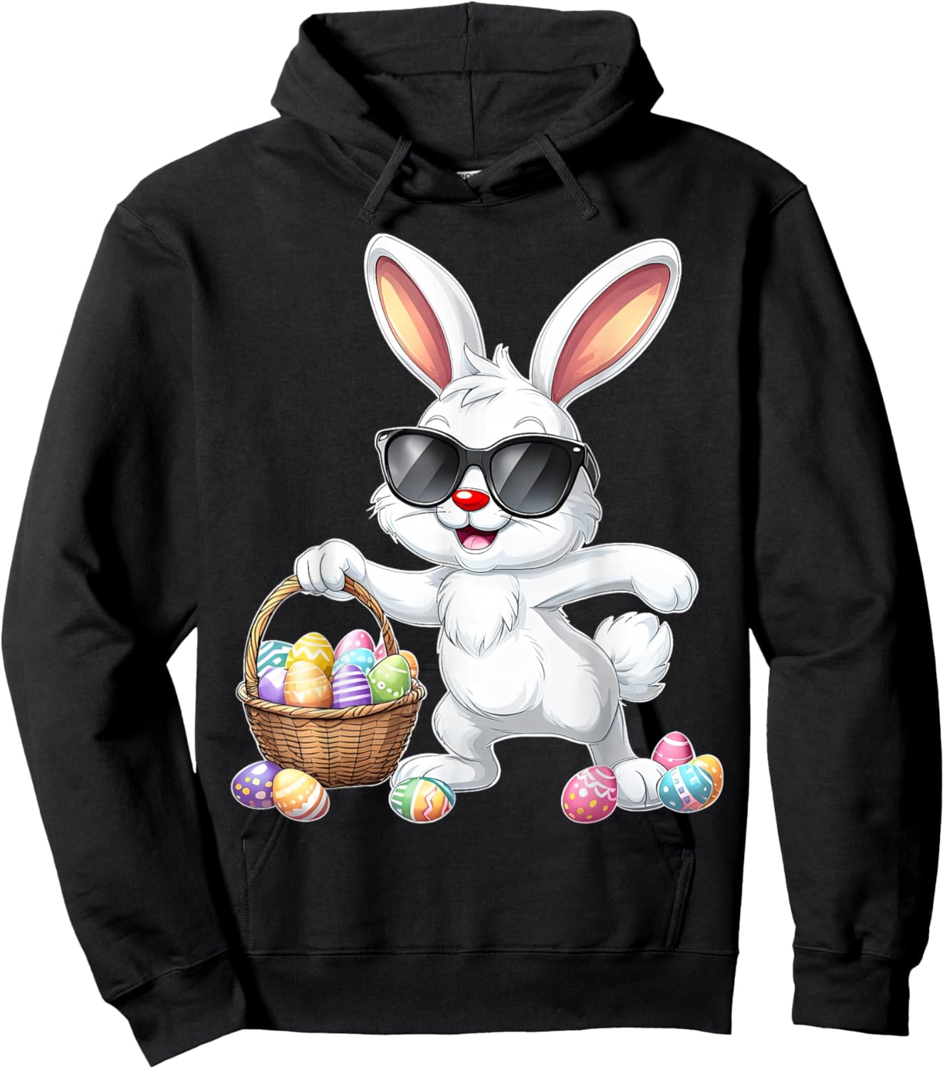 Lustiges Dabbing Bunny Ostern Happy Easter für Jungen Mädchen Erwachsene Hoodie - Hoodie | Black