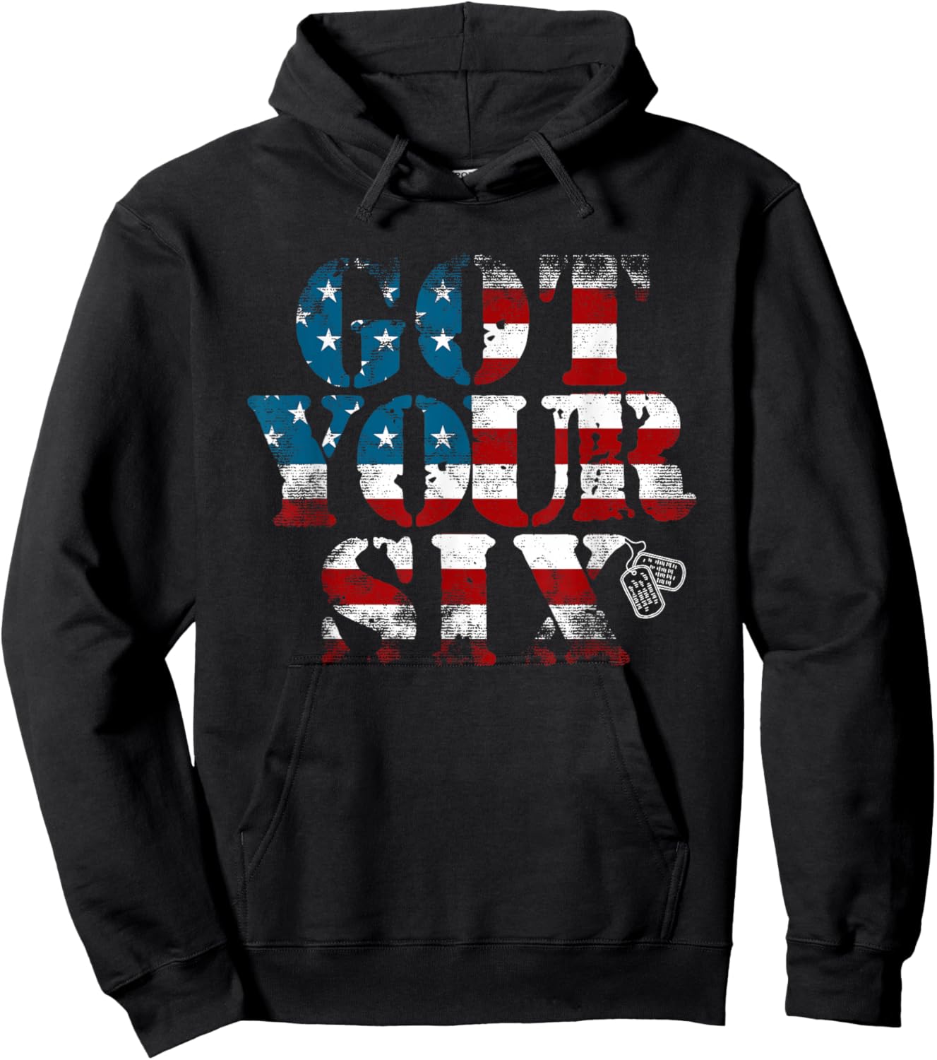 Got Your Six | Military | Veteran | Battle Buddy Hoodie - Hoodie | Black