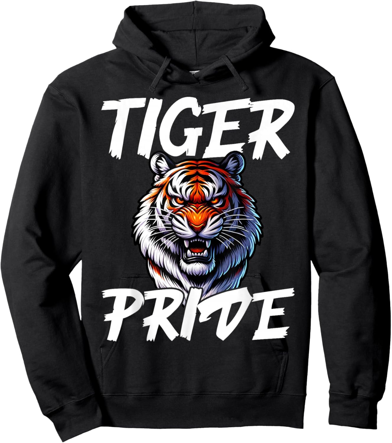 Cool Tiger Pride Wild Animal Lover Wildlife Nature Graphic Hoodie - Hoodie | Black