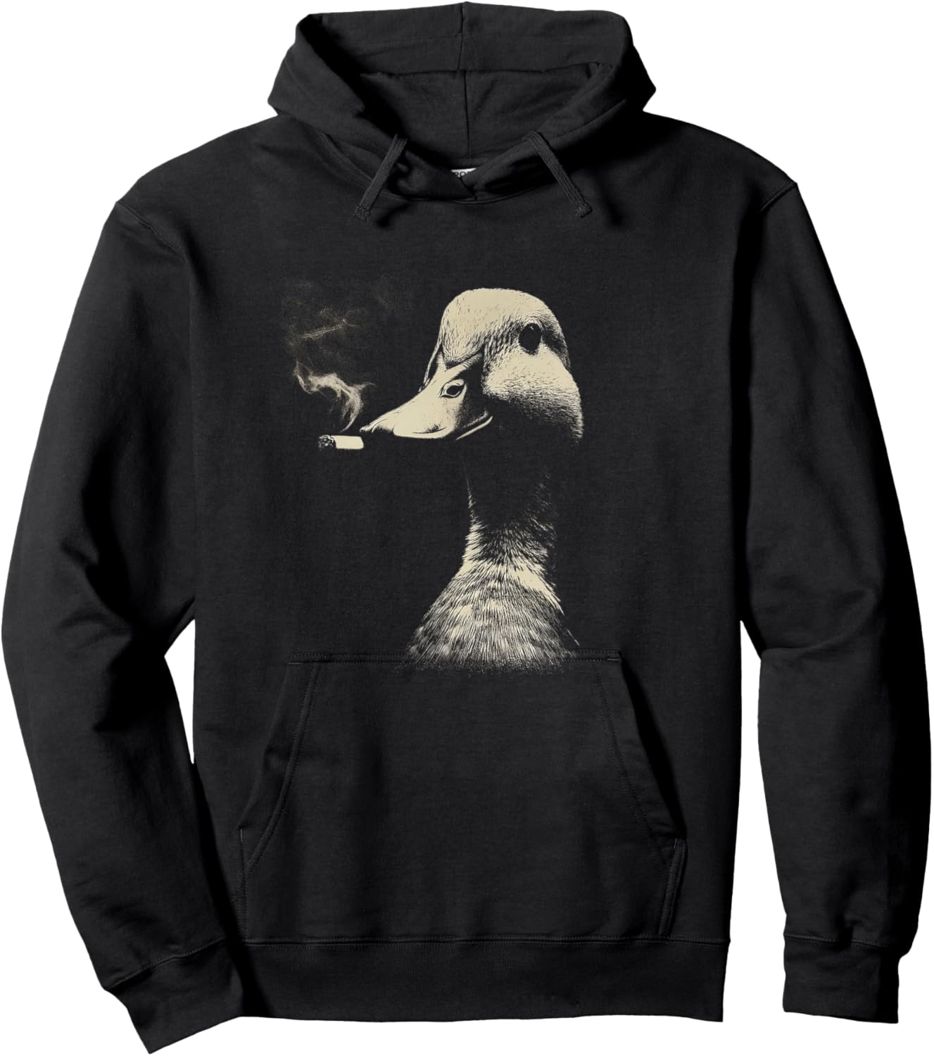 Coole Rauchente Ente Retro Vintage Tier Rauchen Hoodie - Hoodie | Black