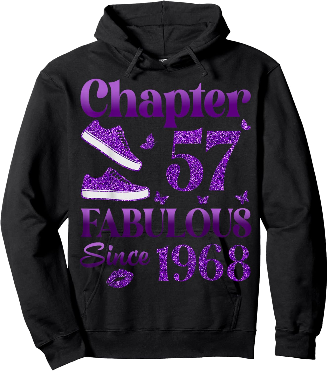 Chapter 57 Fabulous Since 1968 57Th Birthday Gift Hoodie - Hoodie | Black