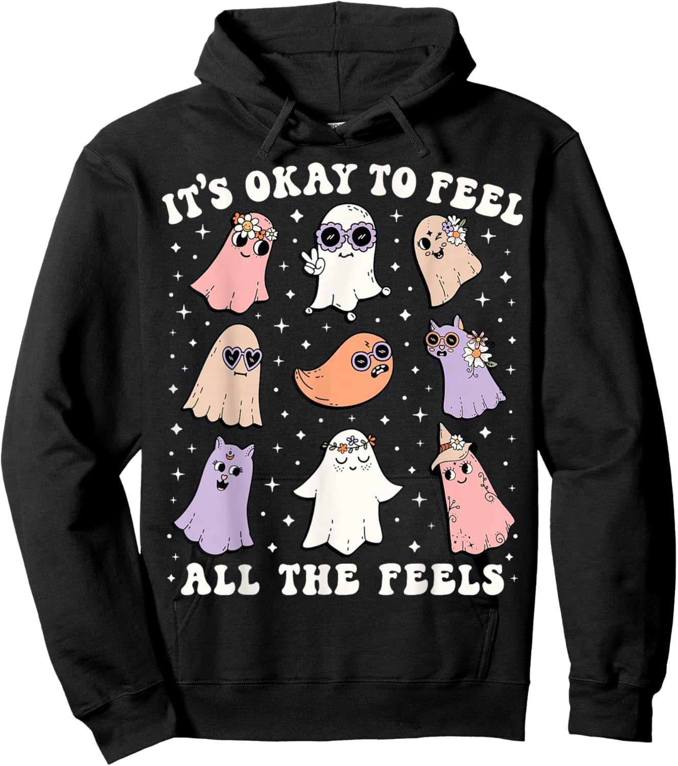 It’s Okay to Feel All the Feels Special Ed Teacher Halloween Hoodie - Hoodie | Black