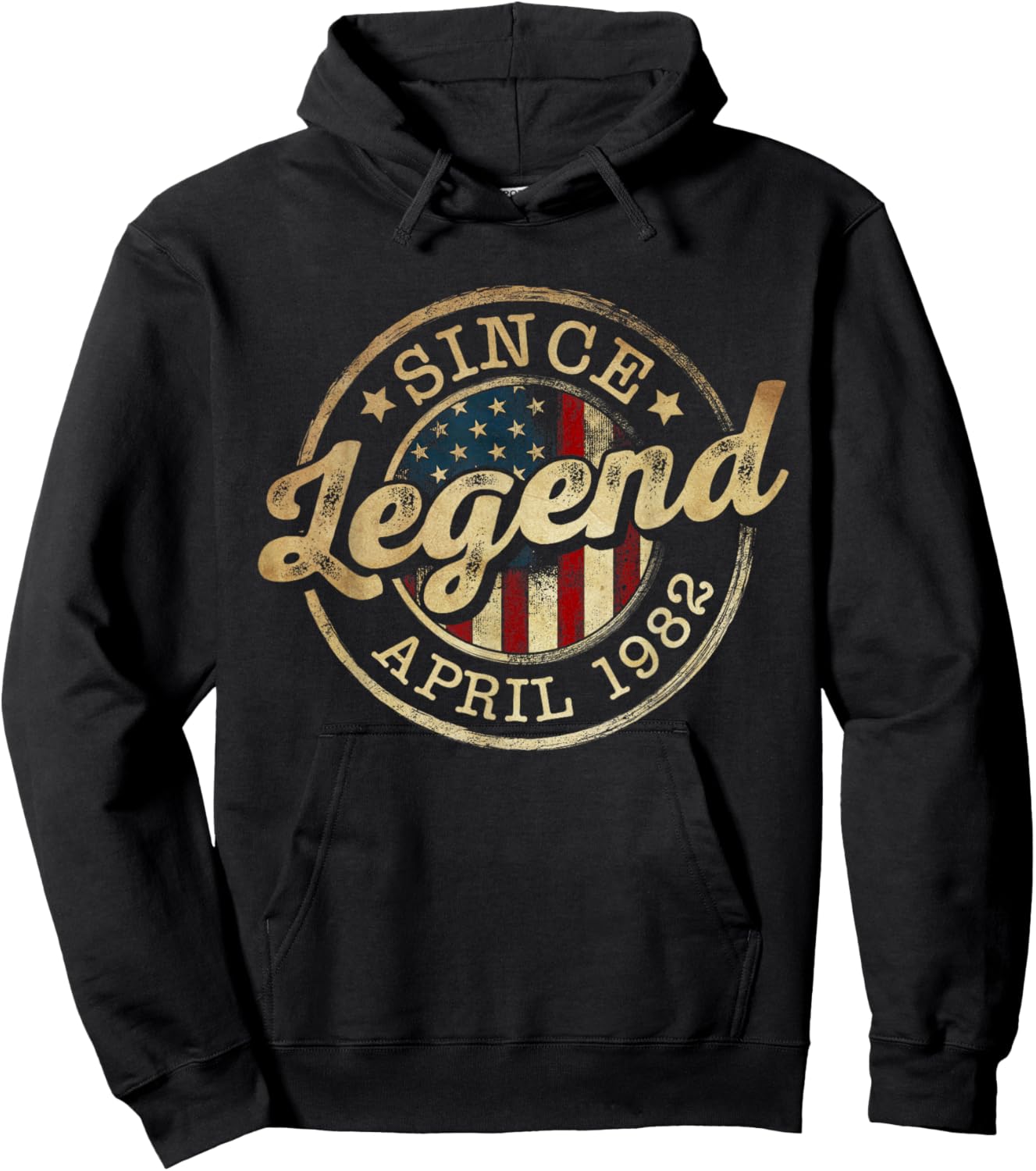Legend Since April 1982 Vintage 44th Birthday Classic Hoodie - Hoodie | Black