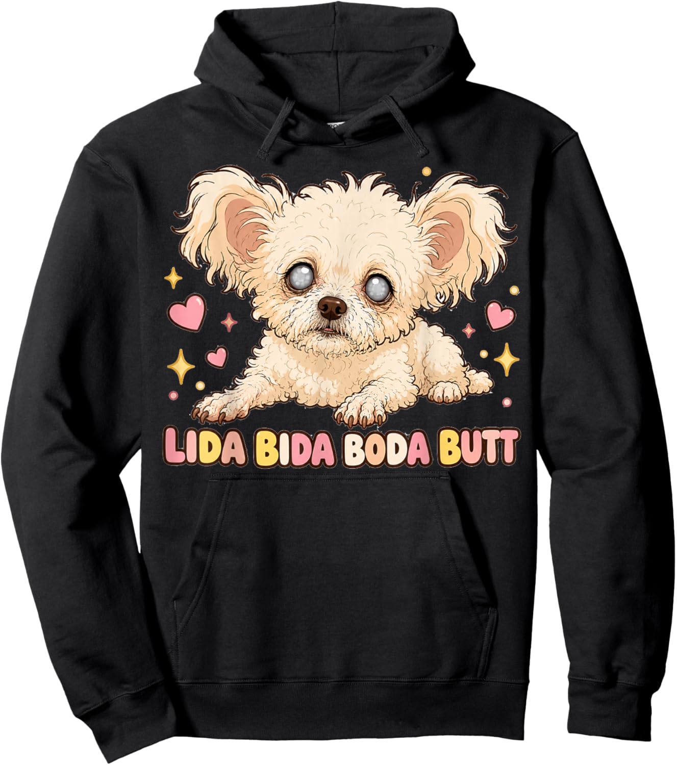 LIDA Bida Boda Butt Old Dog Debra Chihuahua Hoodie - Hoodie | Black