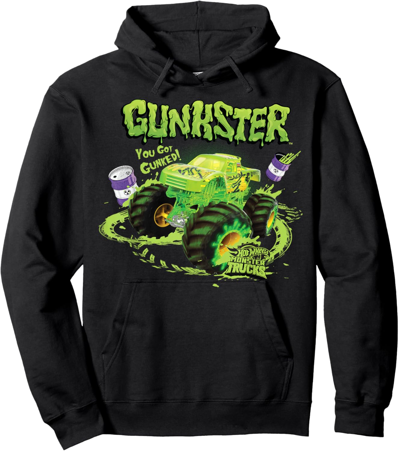 Hot Wheels Monster Trucks - Gunkster Hoodie - Hoodie | Black