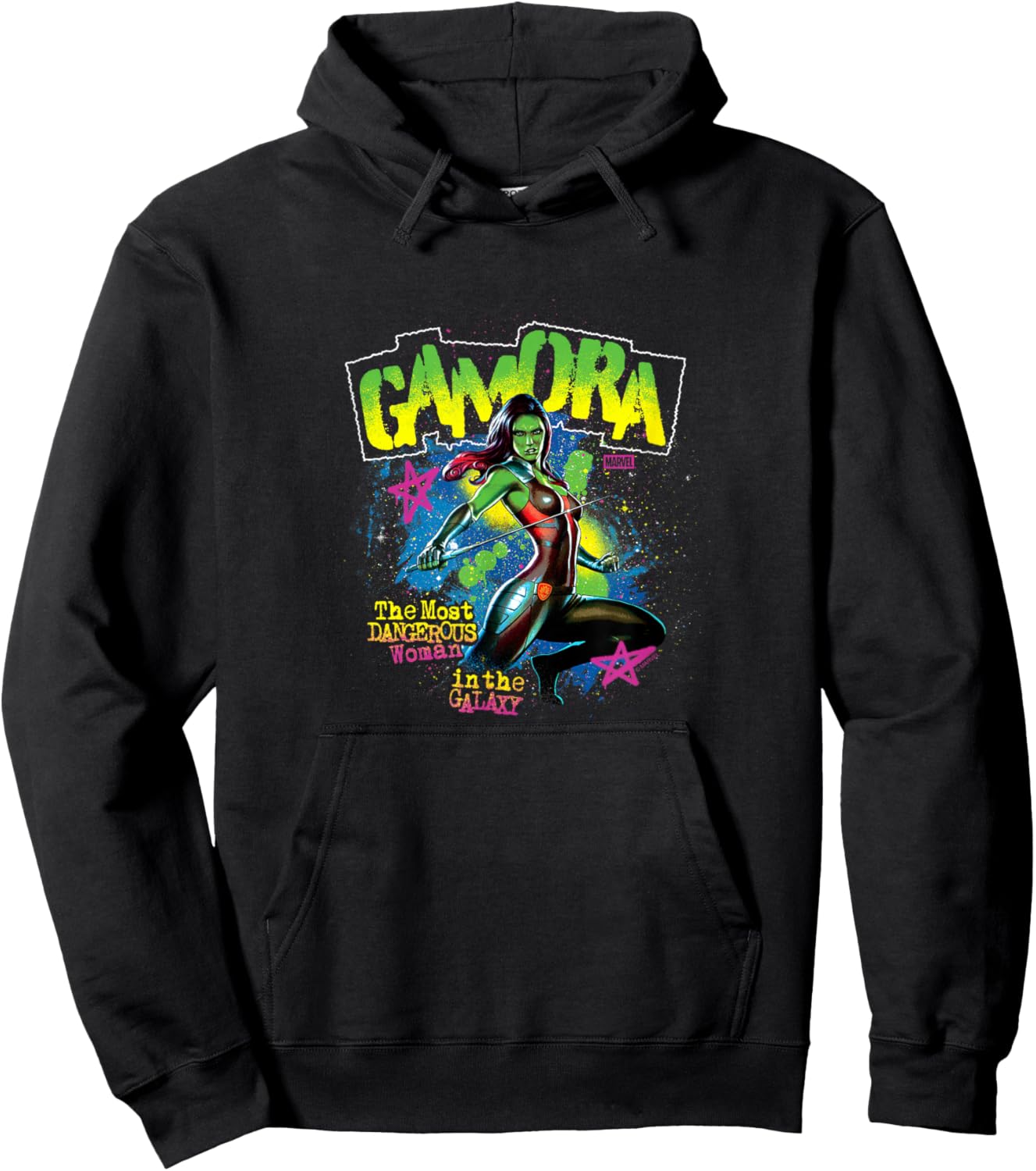 Guardians Of The Galaxy - Gamora Punk Hoodie - Hoodie | Black