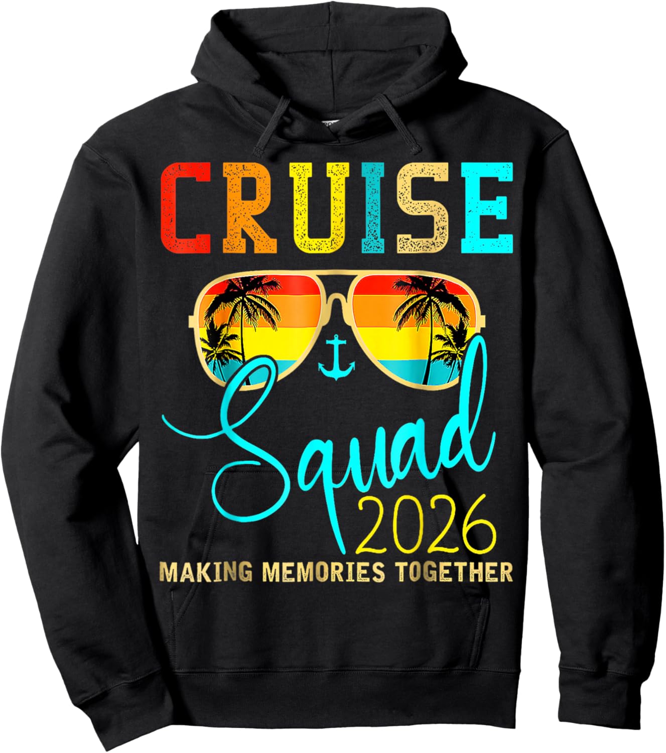 Squad Crew Cruise 2026 Summer Vacation Matching Family Group Hoodie - Hoodie | Black