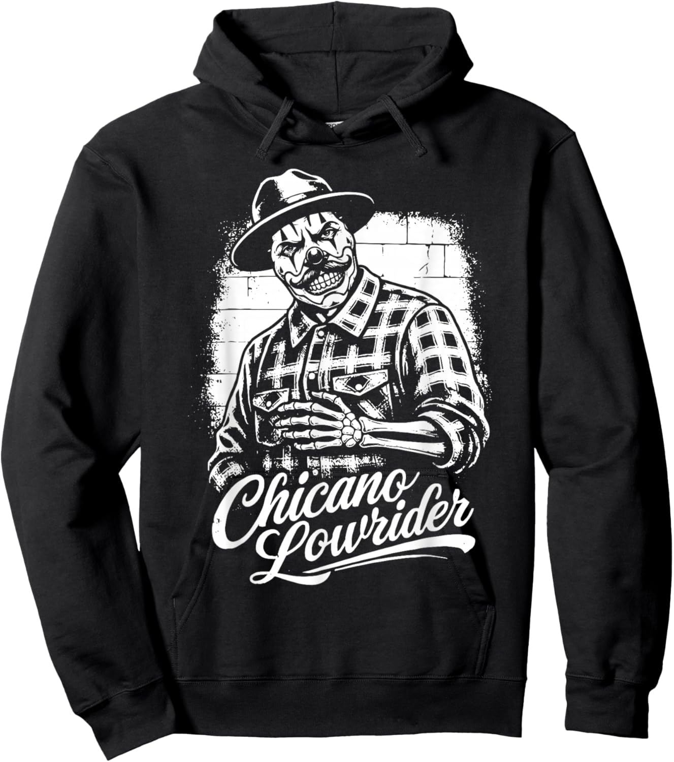 Clown Gangster Chicano Lowrider Cholo Latino Hip-Hop Hoodie - Hoodie | Black