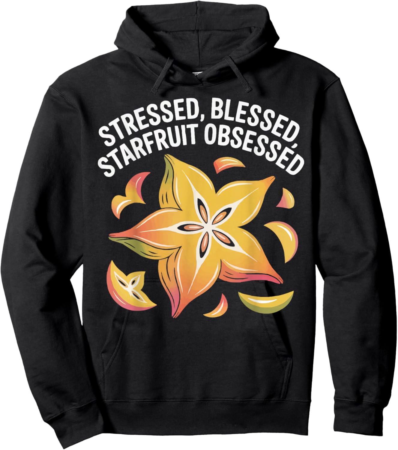 Startfruit Fruit Humor Tropical Fruity Starfruit Lover Hoodie - Hoodie | Black