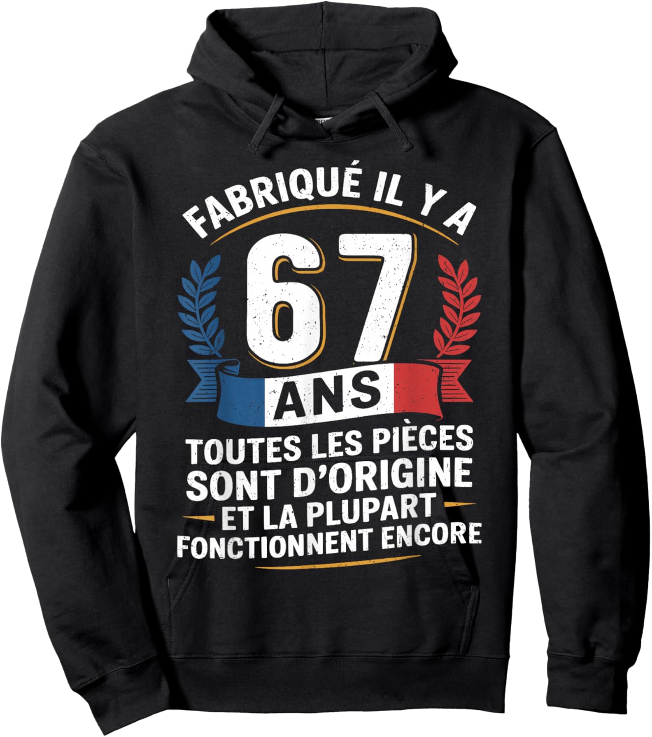 67 Years Birthday Humor Original Gift 67 Years Man Hoodie - Hoodie | Black