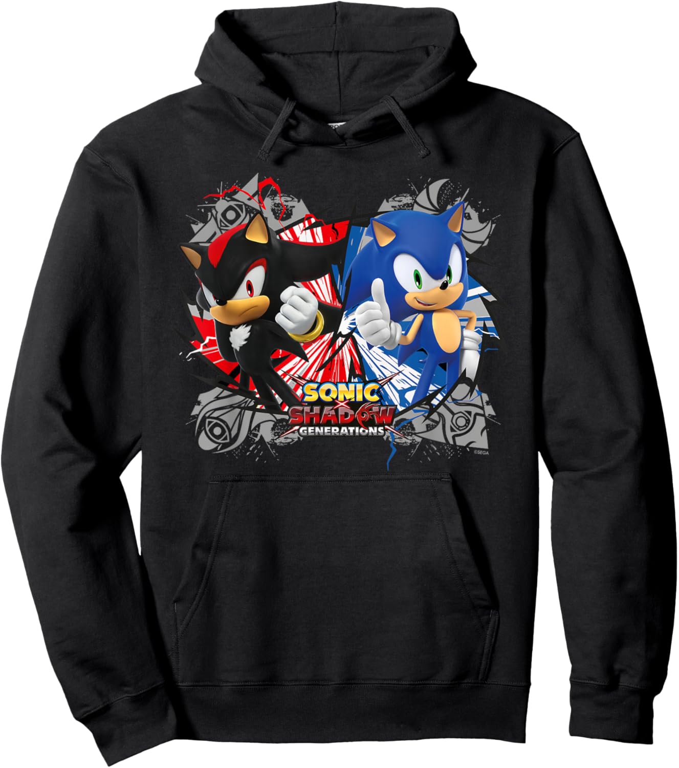 Sonic The Hedgehog, Sonic X Shadow Generations - Rivals Hoodie - Hoodie | Black