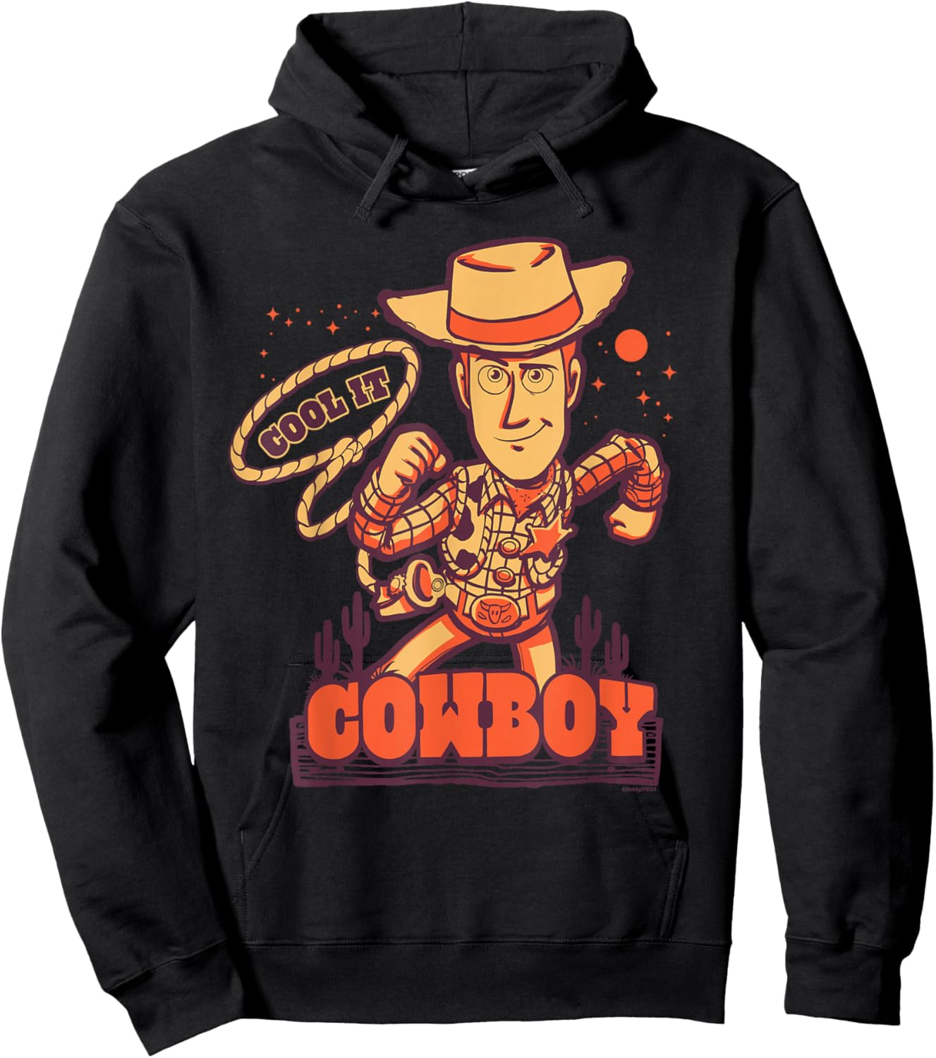 Disney and Pixar's Toy Story Sheriff Woody "Cool it, Cowboy" Hoodie - Hoodie | Black