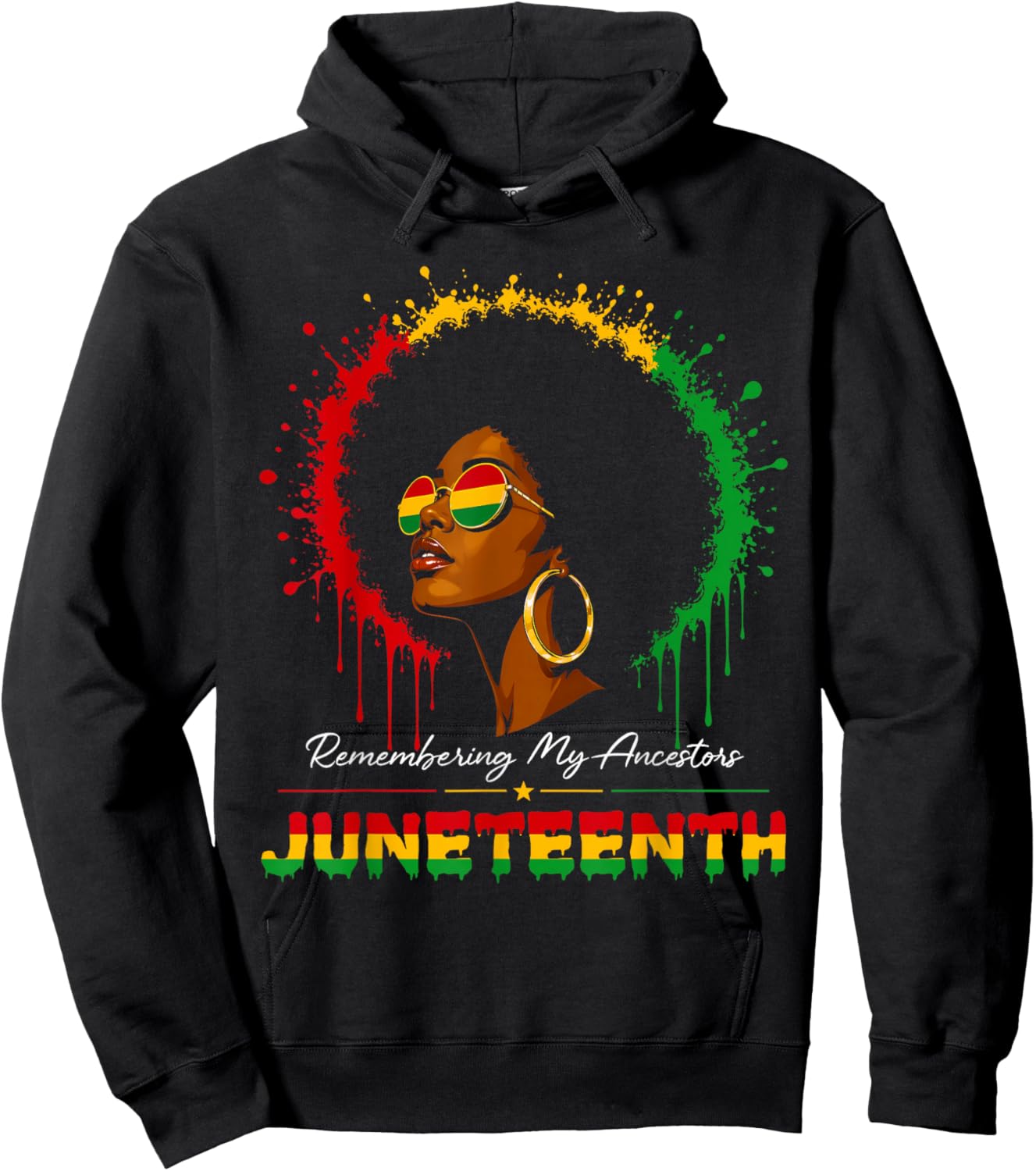 Black Girl Remembering My Ancestors Juneteenth African Women Hoodie - Hoodie | Black