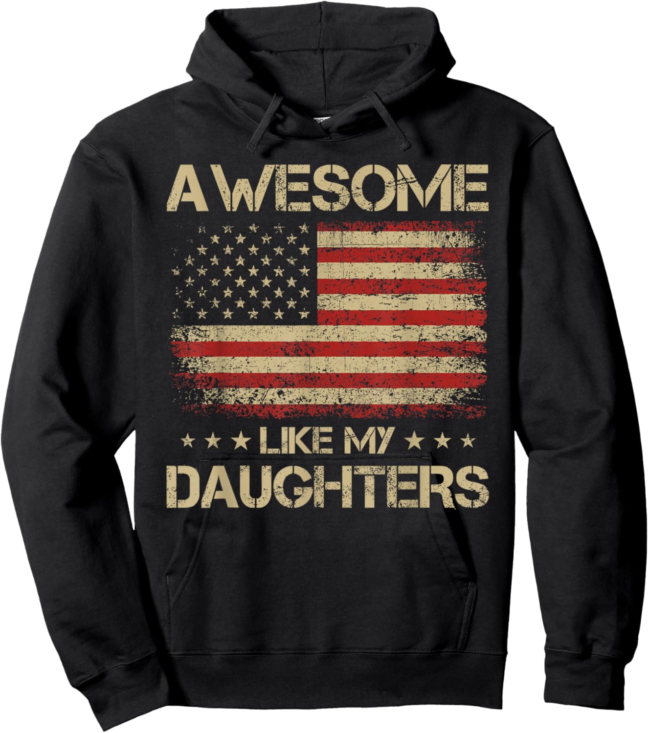 Funny Dad Gifts from Daughter, Awesome Like My Daughters Hoodie - Hoodie | Black
