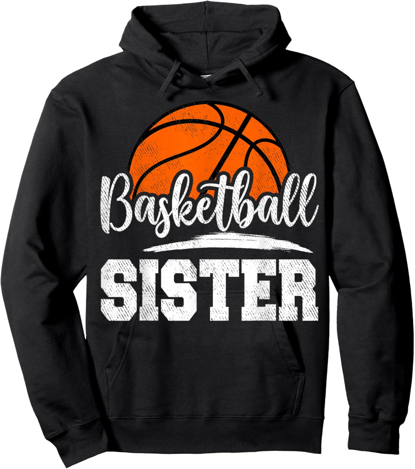Basketball Sister Basketball Player Game Day Family Hoodie - Hoodie | Black
