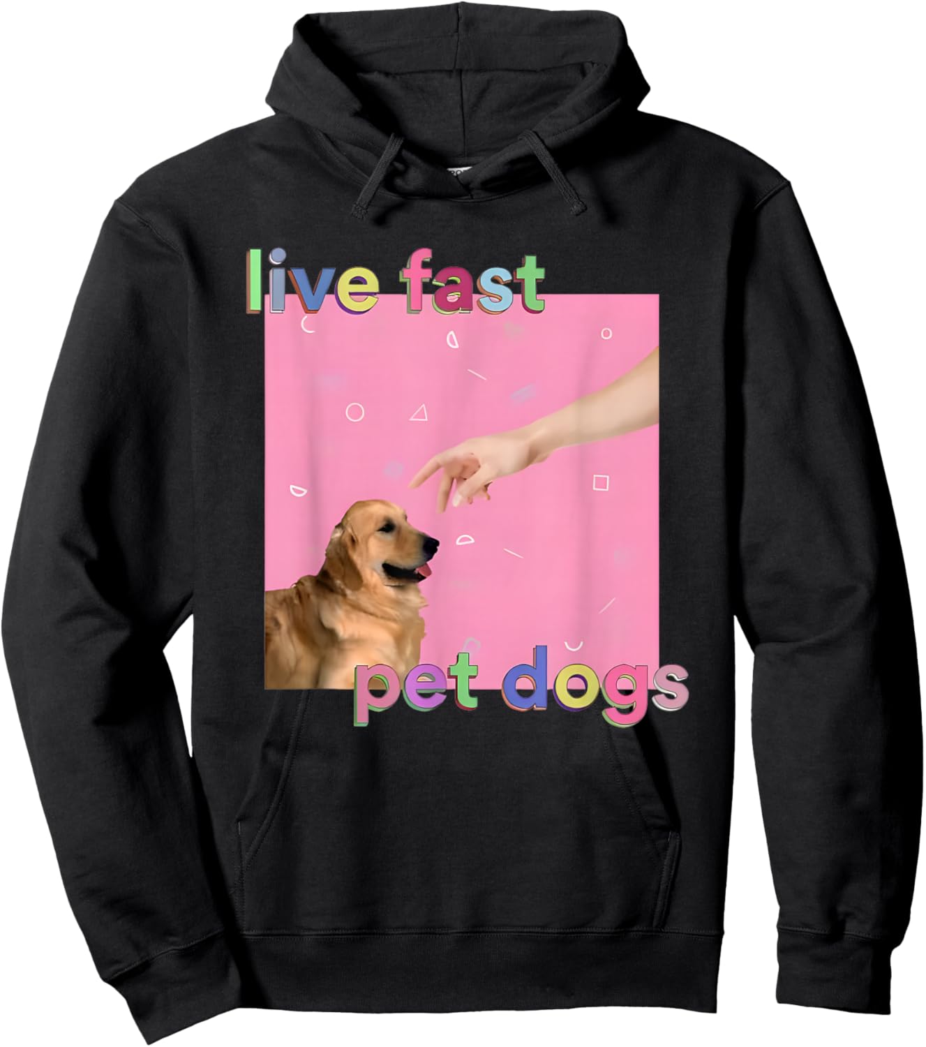 Live Fast Pet Dogs Hoodie - Hoodie | Black