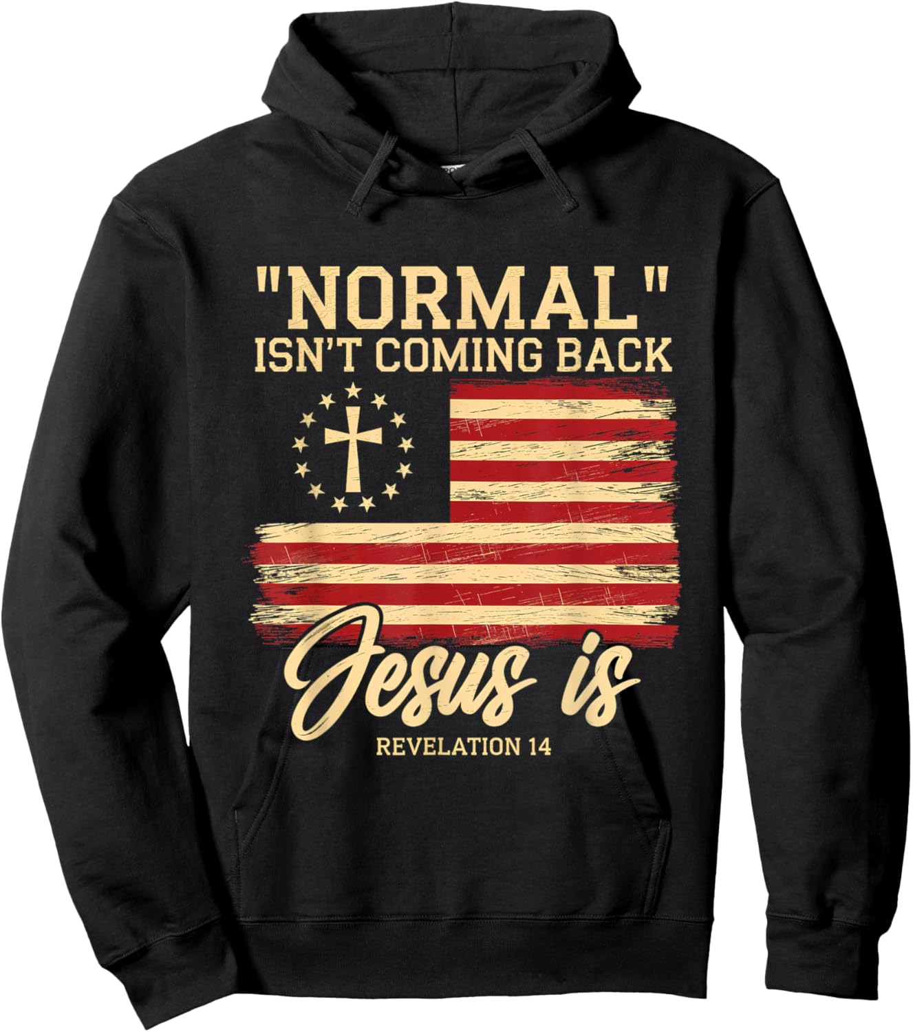 Normal Isn't Coming Back Jesus is Faith Belief Hoodie - Hoodie | Black