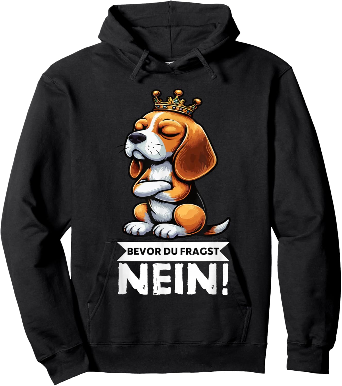 Bevor Du Fragst Nein Beagle Beagle Owner Beagle Lover Hoodie - Hoodie | Black