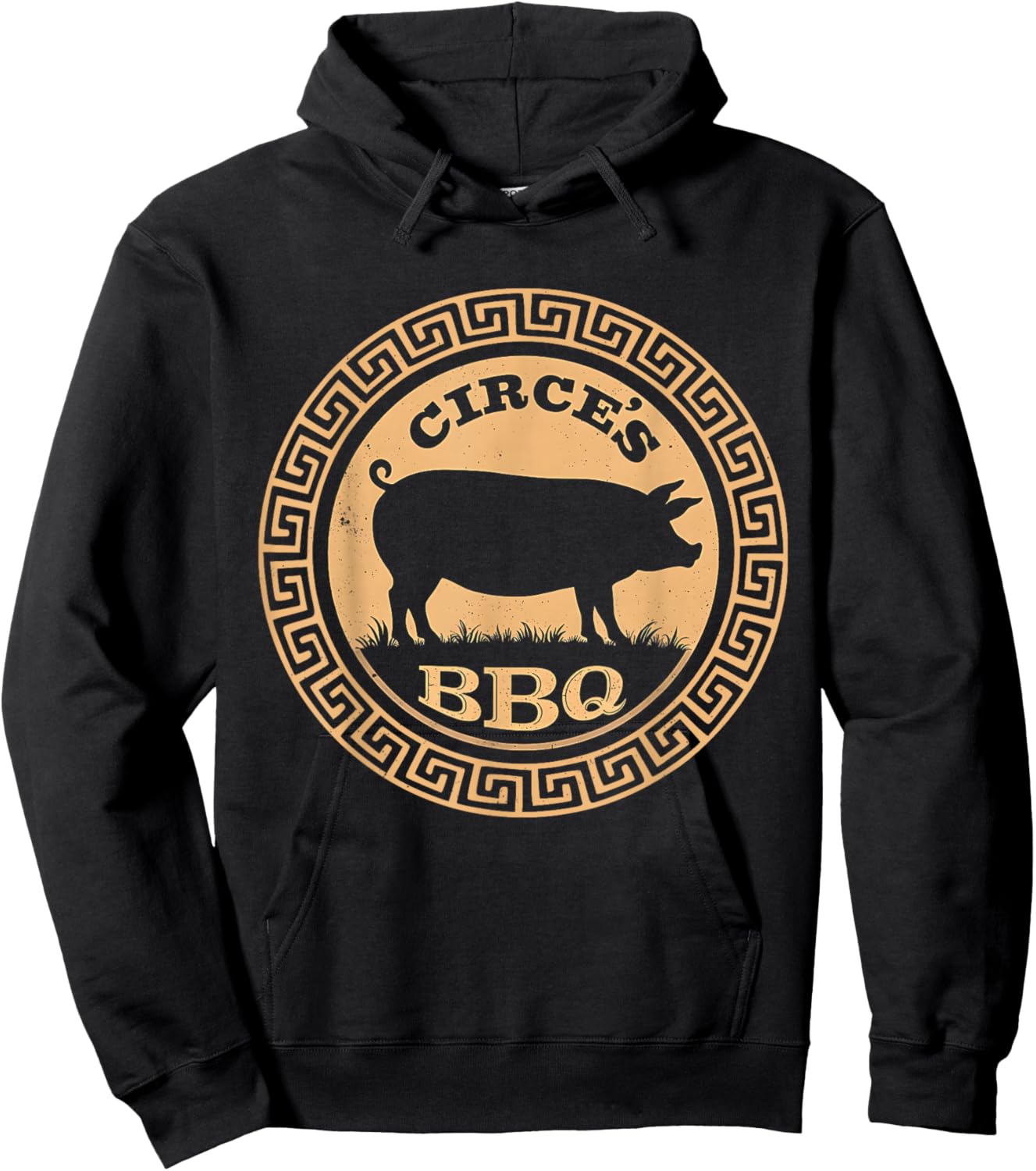Funny Greek Mythology Circe's BBQ Odyssey Hoodie - Hoodie | Black