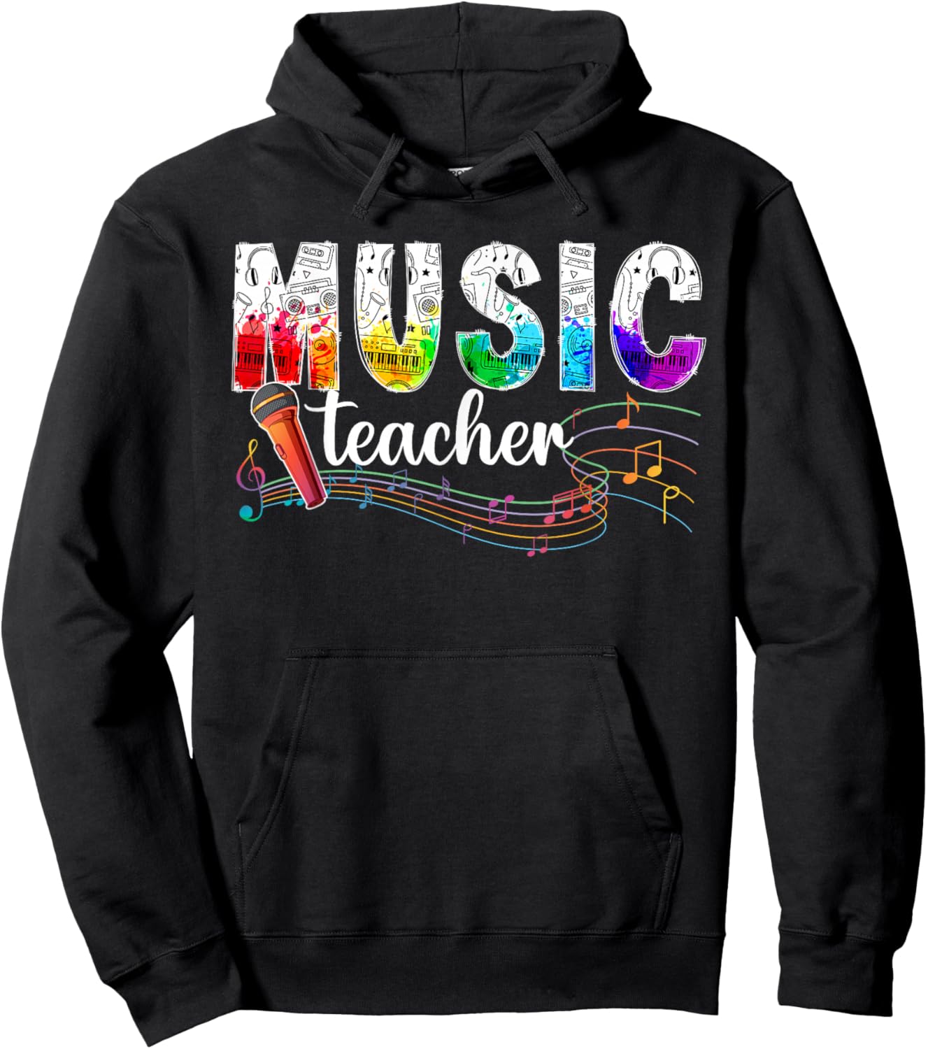 Music Teacher Music Teaching Music Teachers Hoodie - Hoodie | Black