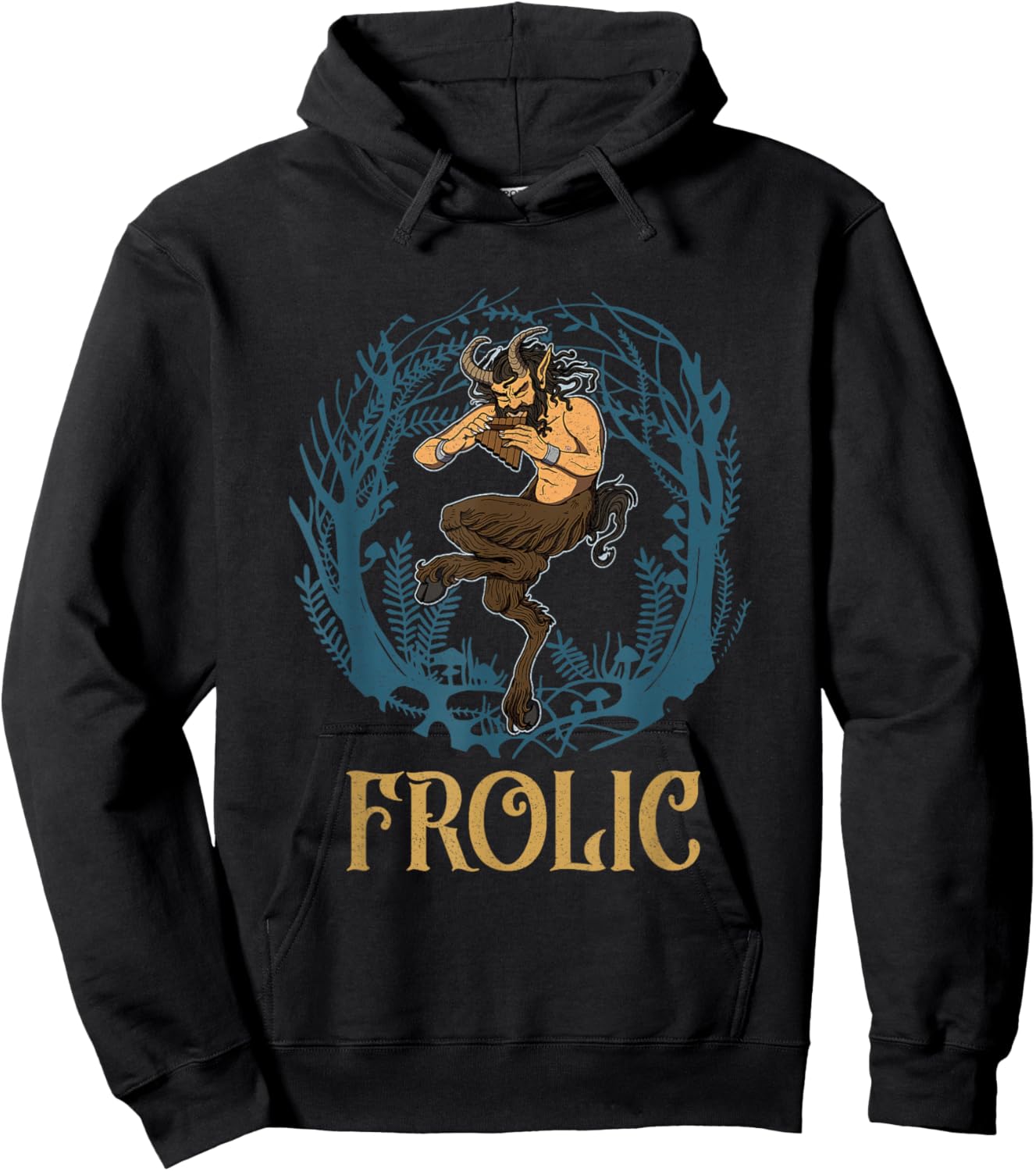 Satyr mythical Greek Greece mythological ancient Pan Hoodie - Hoodie | Black