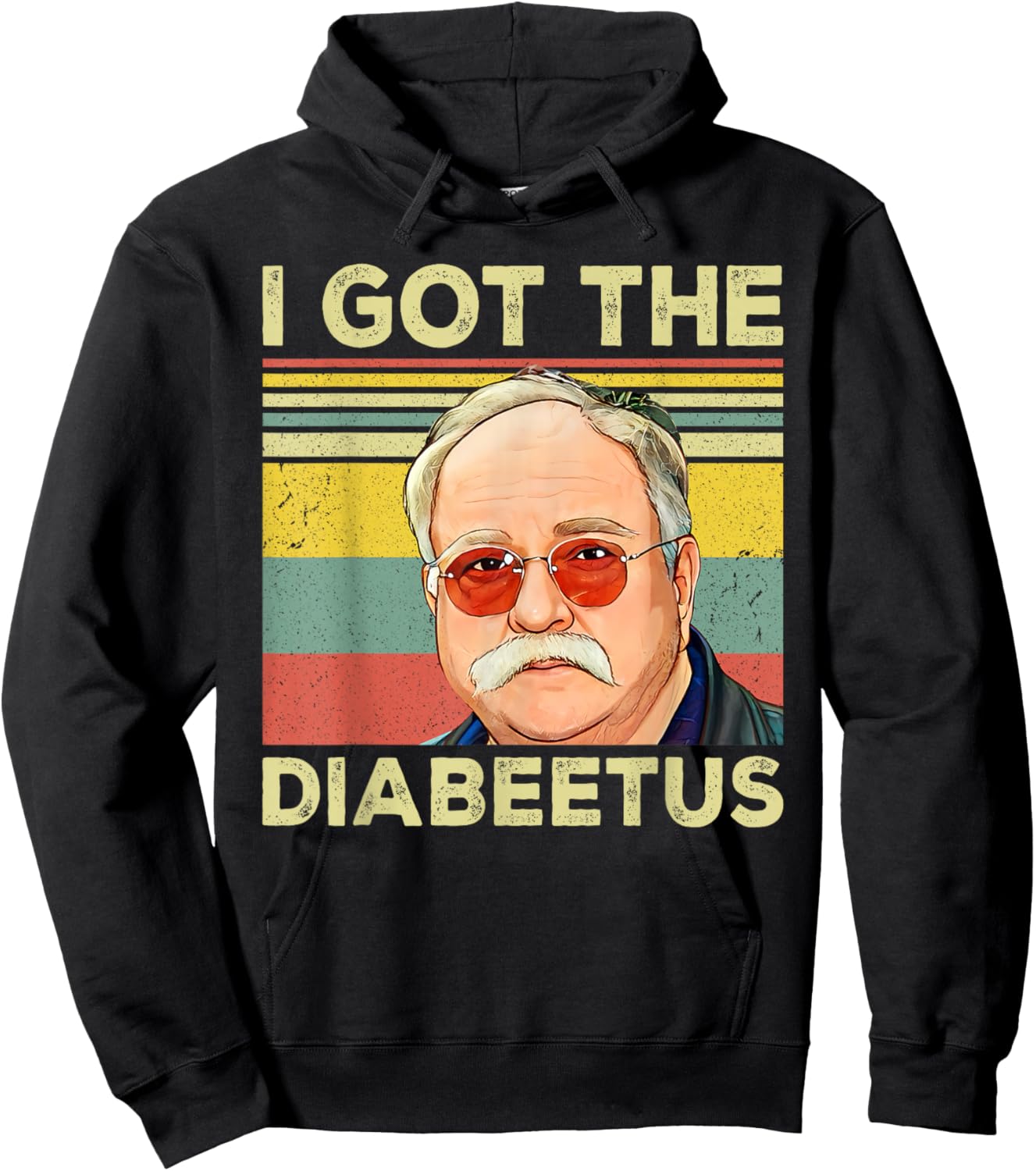 Retro I Got The Diabeetus Funny Pancreas Diabetes Awareness Hoodie - Hoodie | Black