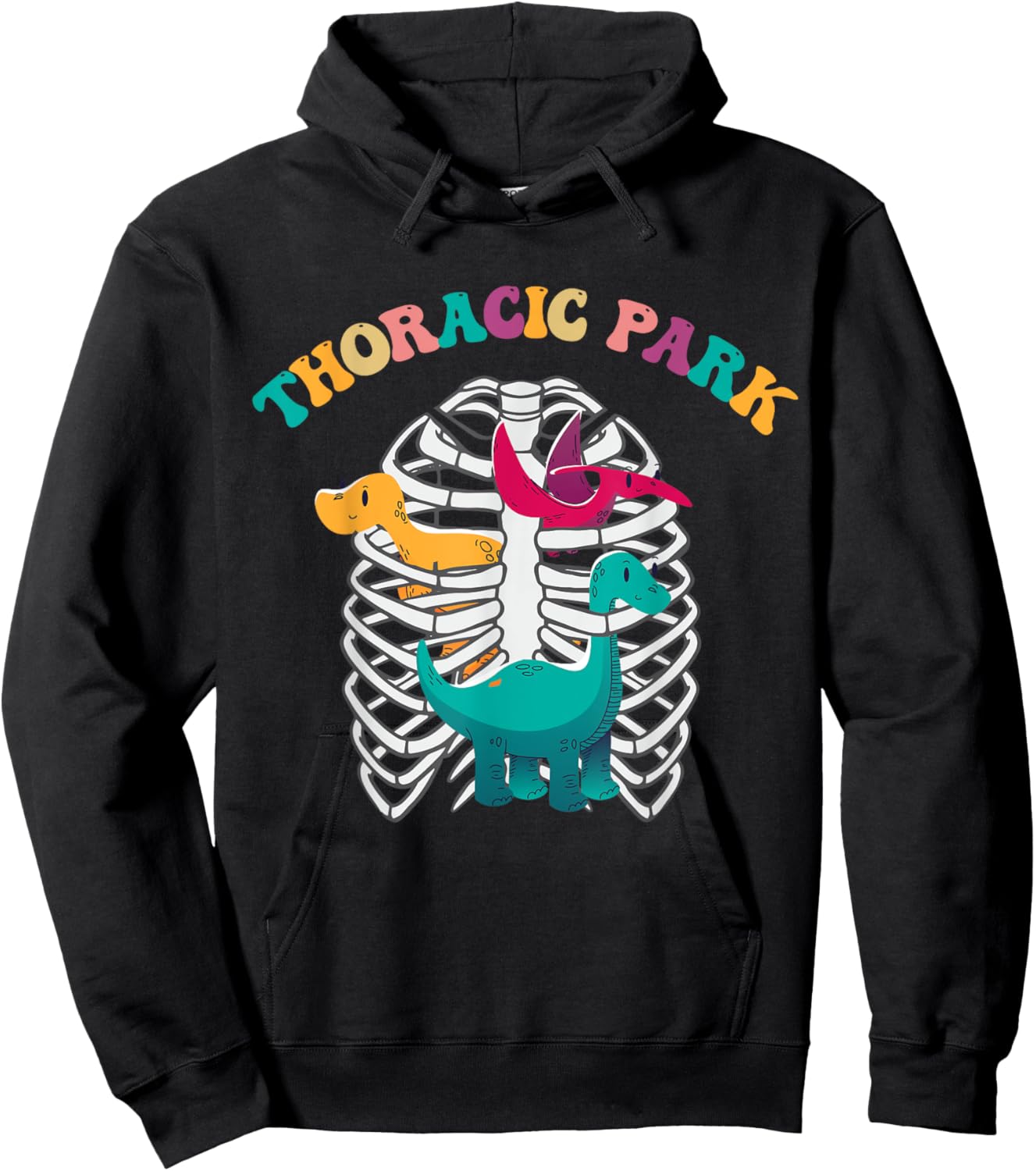 Thoracic Park Pediatric Nurse Dinosaurs Nursing School Women Hoodie - Hoodie | Black