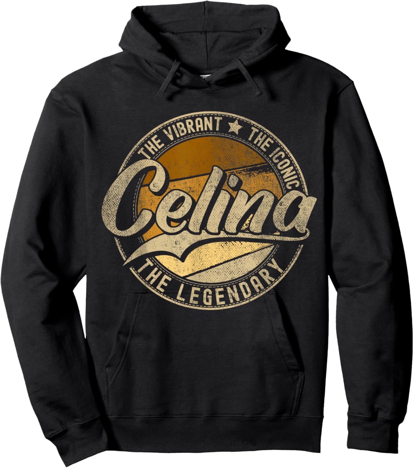 Celina TX | Texas | Vintage Distressed Hoodie - Hoodie | Black
