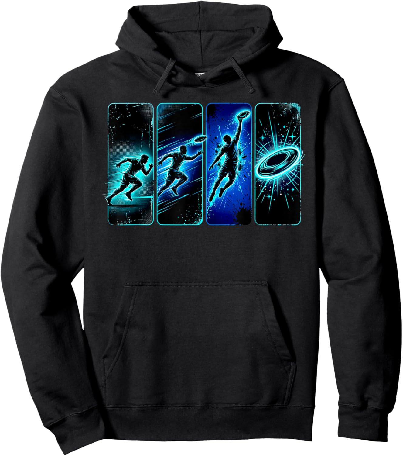 Ultimate Frisbee Player Cool Flying Disc Golf Hoodie - Hoodie | Black