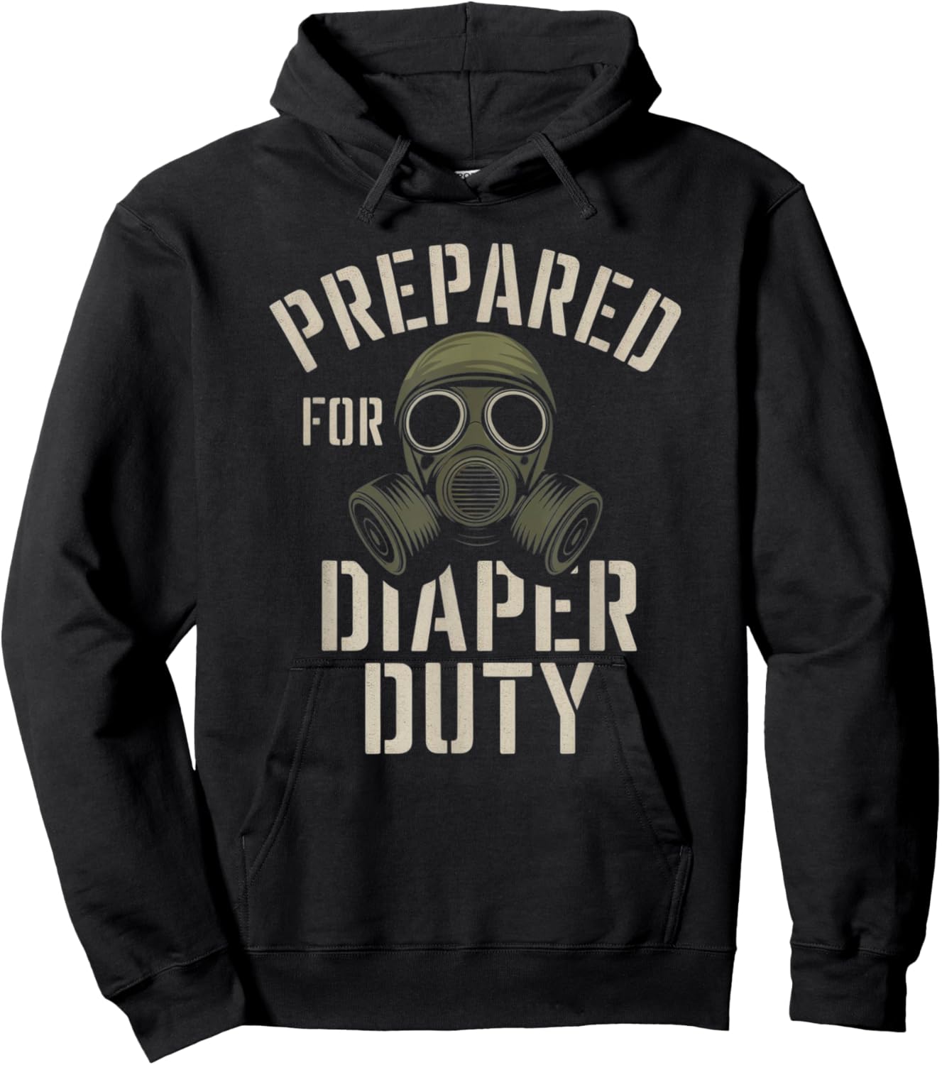 Prepared For Diaper Duty Hoodie - Hoodie | Black