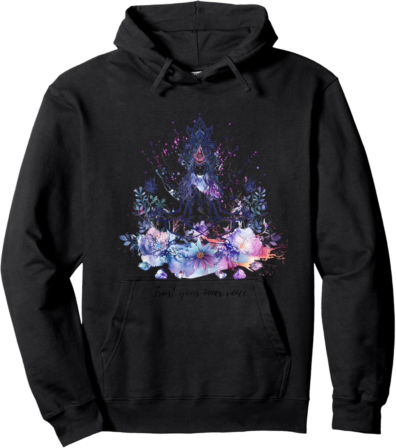 Tranquil Zen Meditation Mantra Wall Art & Accessories Hoodie - Hoodie | Black