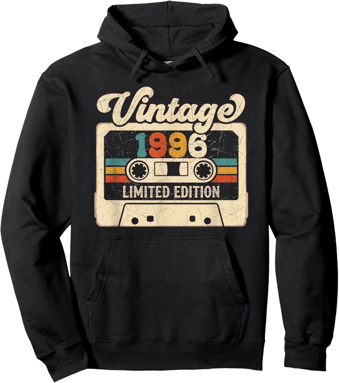 Vintage 1996 Limited Edition Design Perfect for Celebrating Hoodie - Hoodie | Black