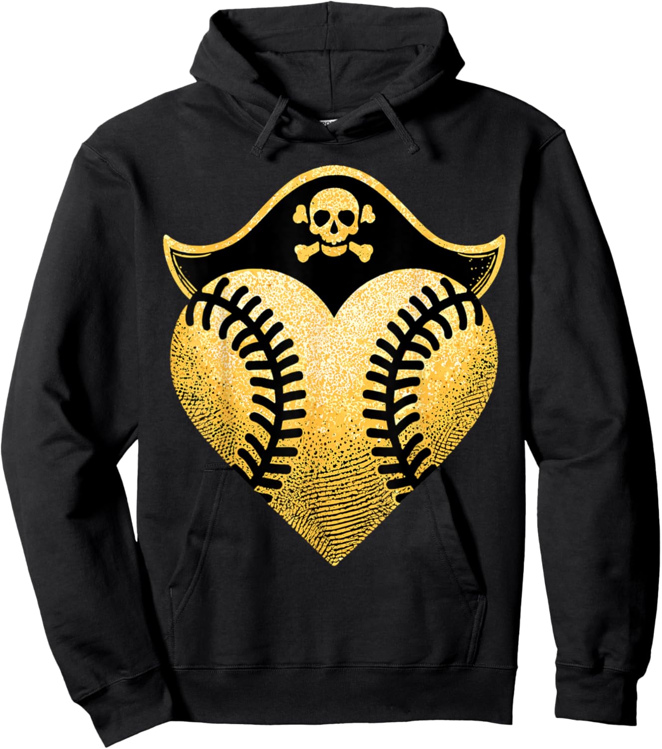 Baseball Pirate Baseball Player Hoodie - Hoodie | Black