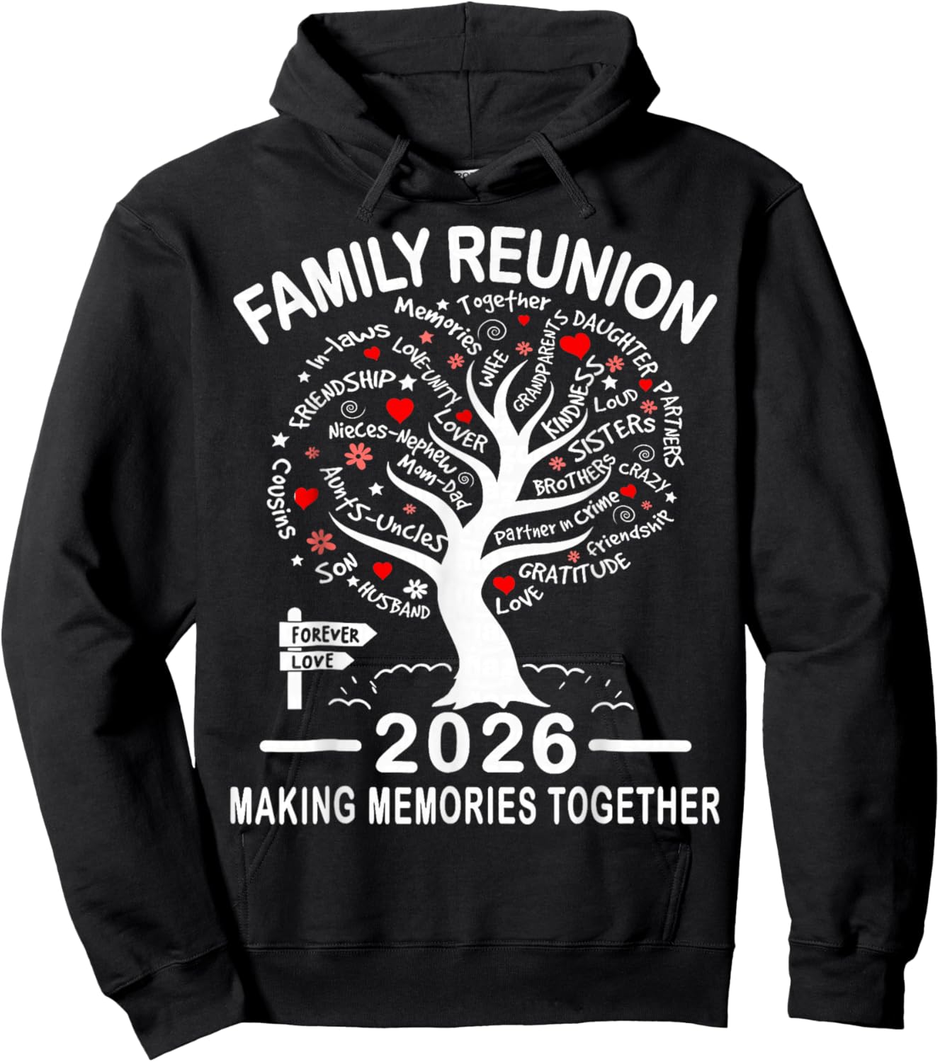 Making Memories Family Matching Group Family Reunion 2026 Hoodie - Hoodie | Black
