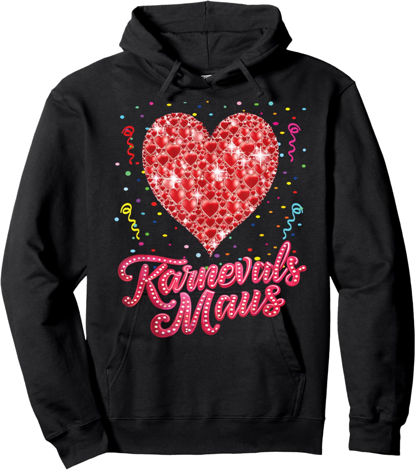 Carnival Mouse Carnival Costume Girls Confetti Hoodie - Hoodie | Black
