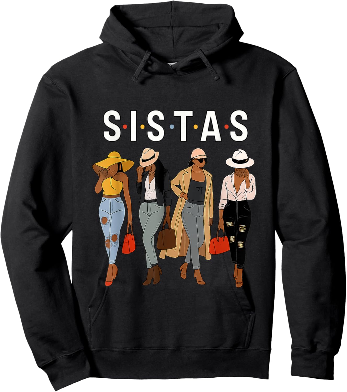 T-Shirt Hoodie - Hoodie | Black