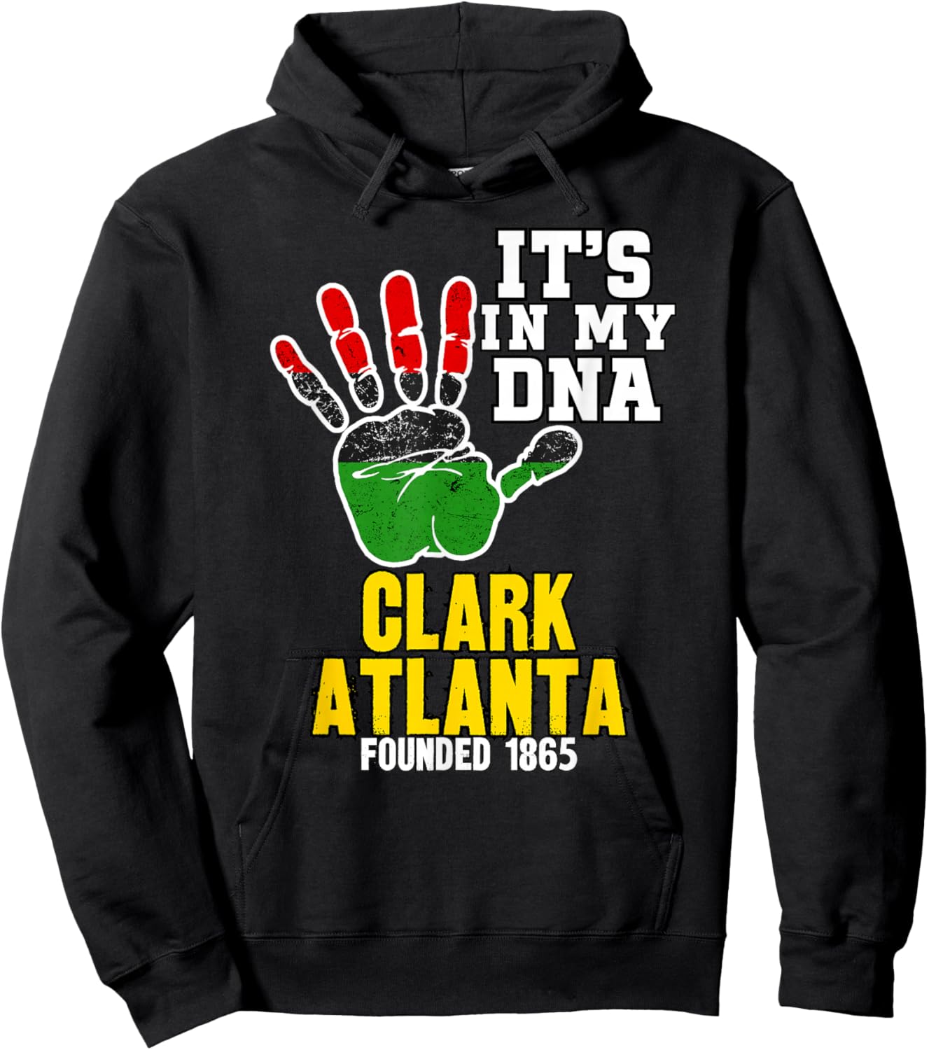 Clark Atlanta, CAU, Souvenir HBC Design Hoodie - Hoodie | Black