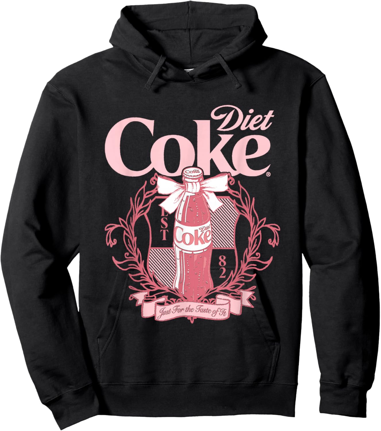 Coca-Cola Diet Coke Just For The Taste Of It Aesthetic Retro Hoodie - Hoodie | Black