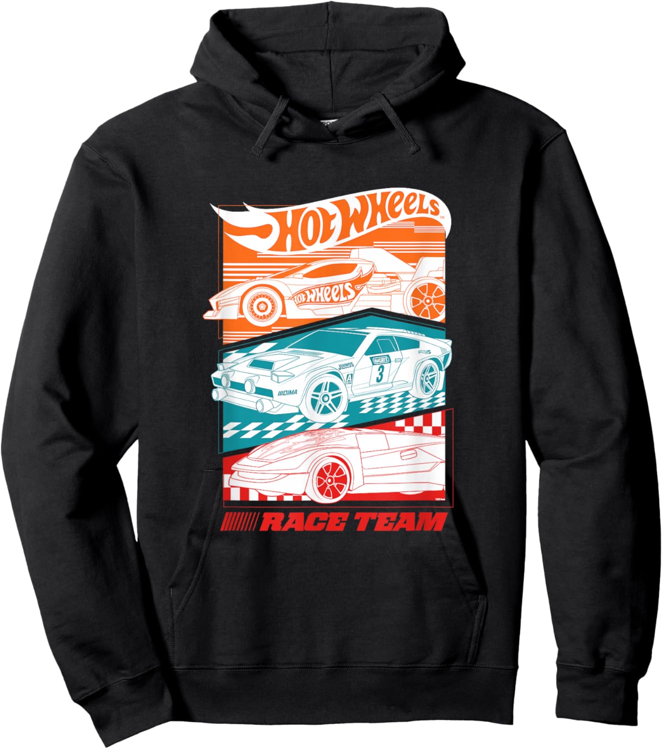 Hot Wheels Race to Win Full Throttle Hoodie - Hoodie | Black