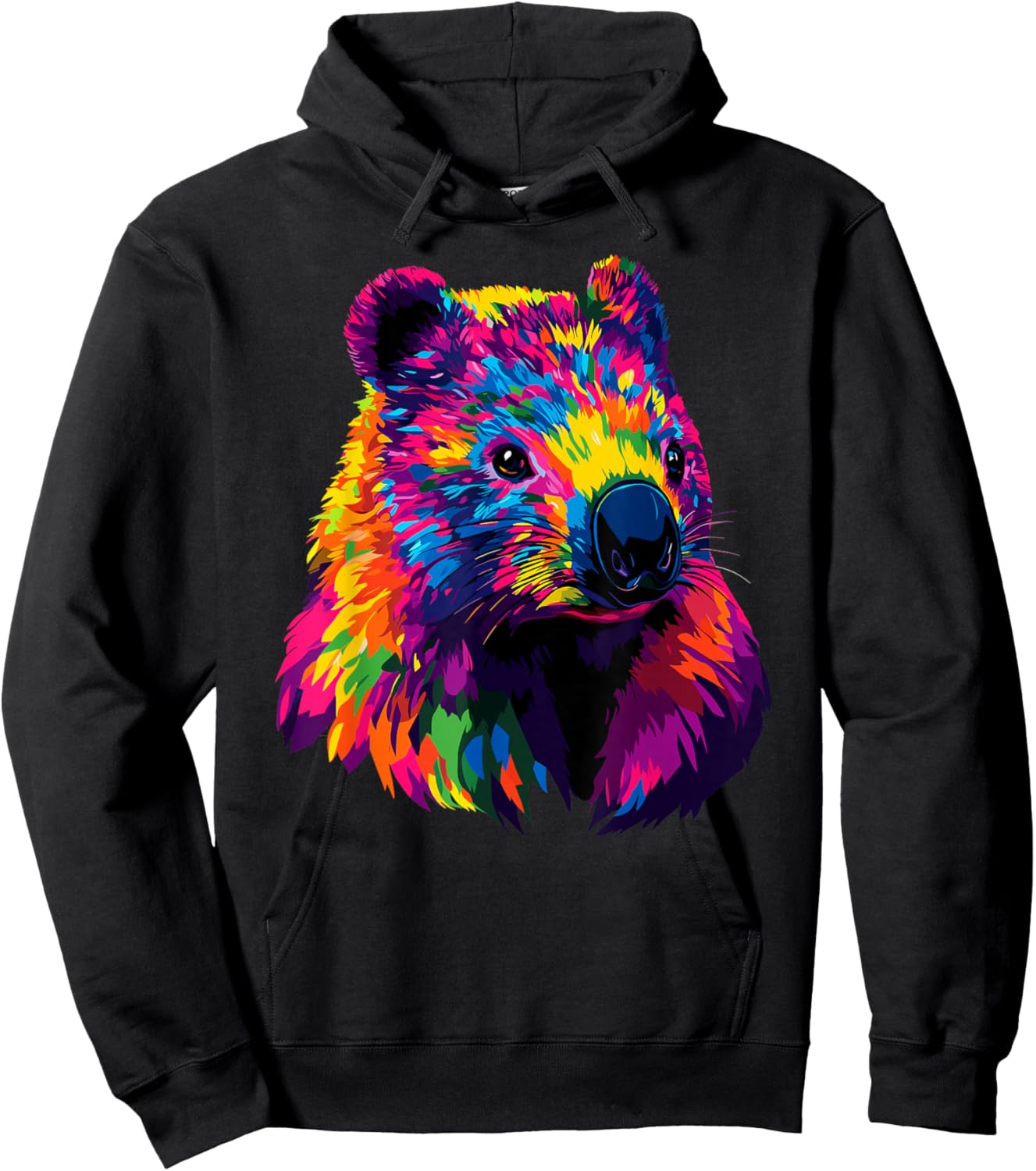 Wombat Australia Marsupial Sweet Wombat , Black, S Hoodie - Hoodie | Black