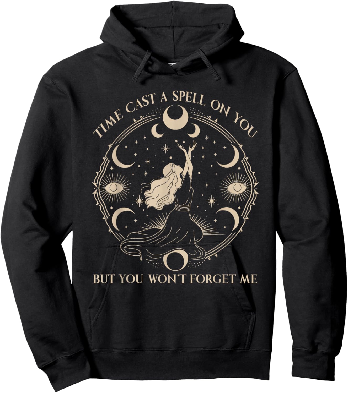 Time Cast Spell Graphic But Won't Forget Me Hoodie - Hoodie | Black