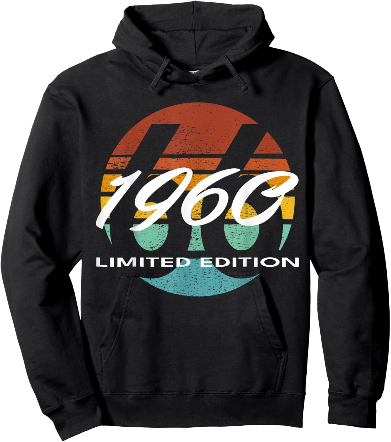 66th Birthday Man Woman 66 Years 1960 Funny Gift Hoodie - Hoodie | Black