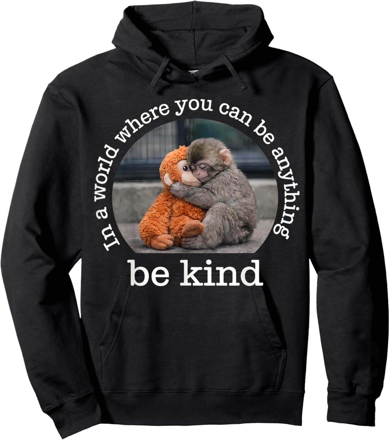in A World Where You Can Be Anything Be Kind Team Punch Hoodie - Hoodie | Black