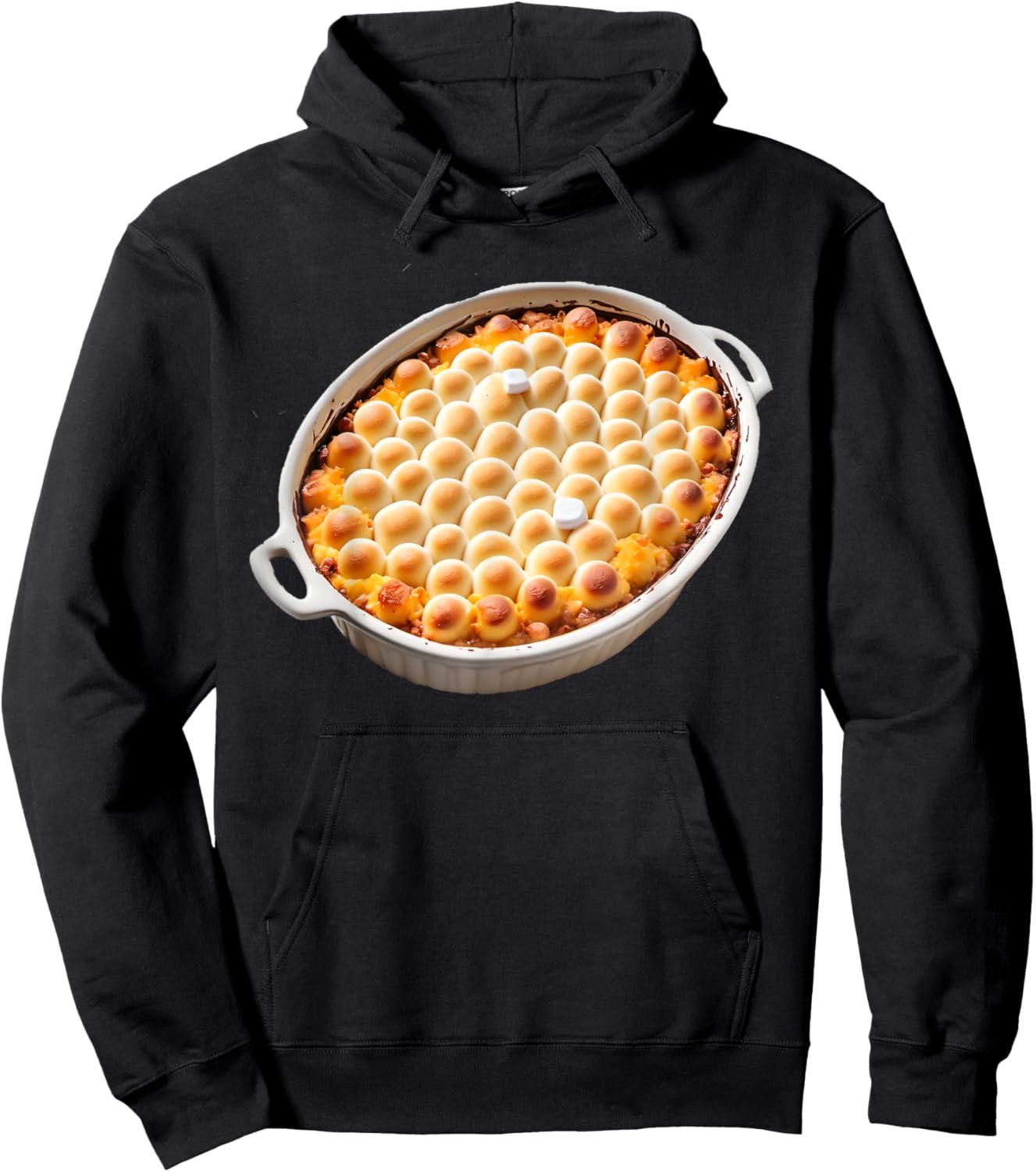 Sweet Potato Casserole with Marshmallows Hoodie - Hoodie | Black