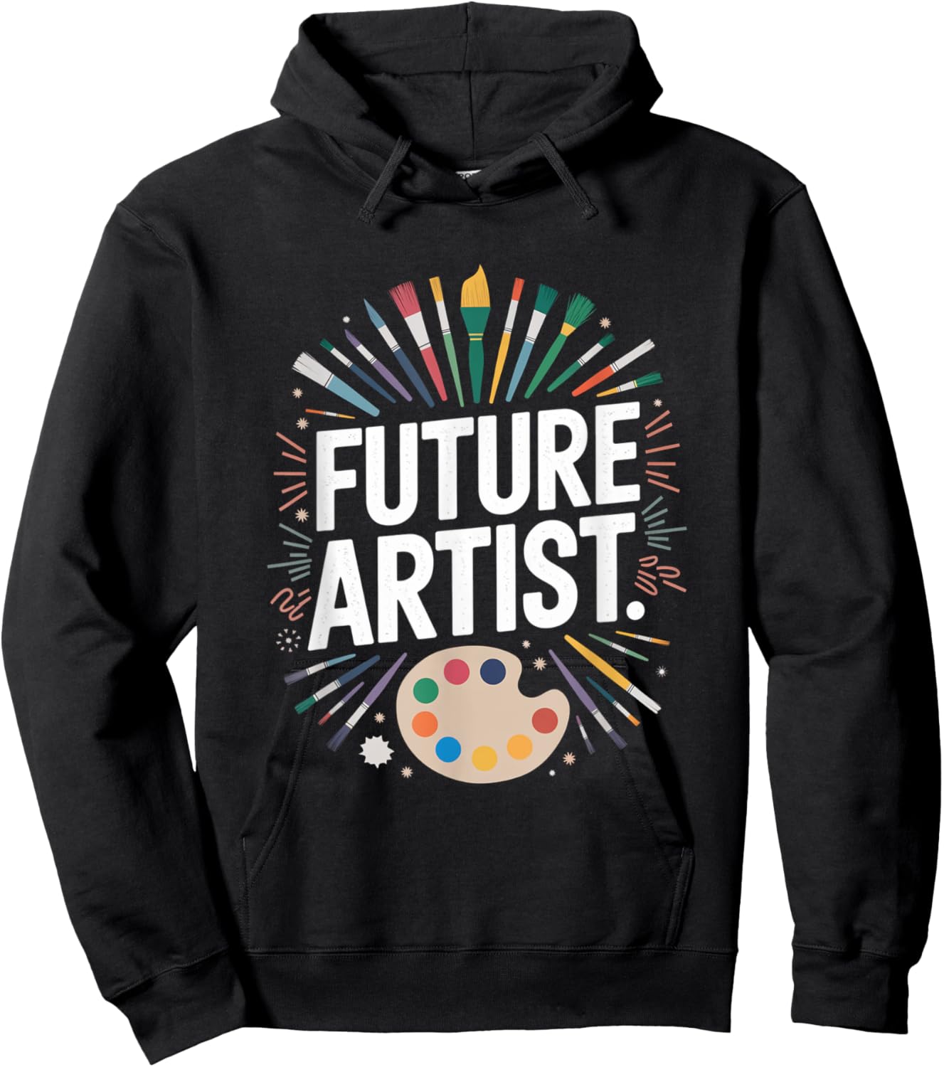 Future Artist Graduation School Kids Toddler Women Men Hoodie - Hoodie | Black