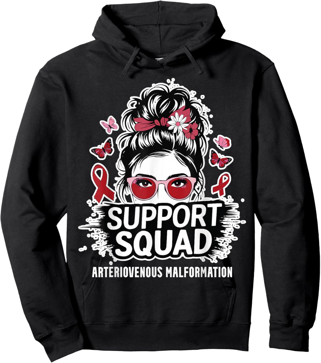 AVM Warrior Arteriovenous Malformation Awareness Hoodie - Hoodie | Black