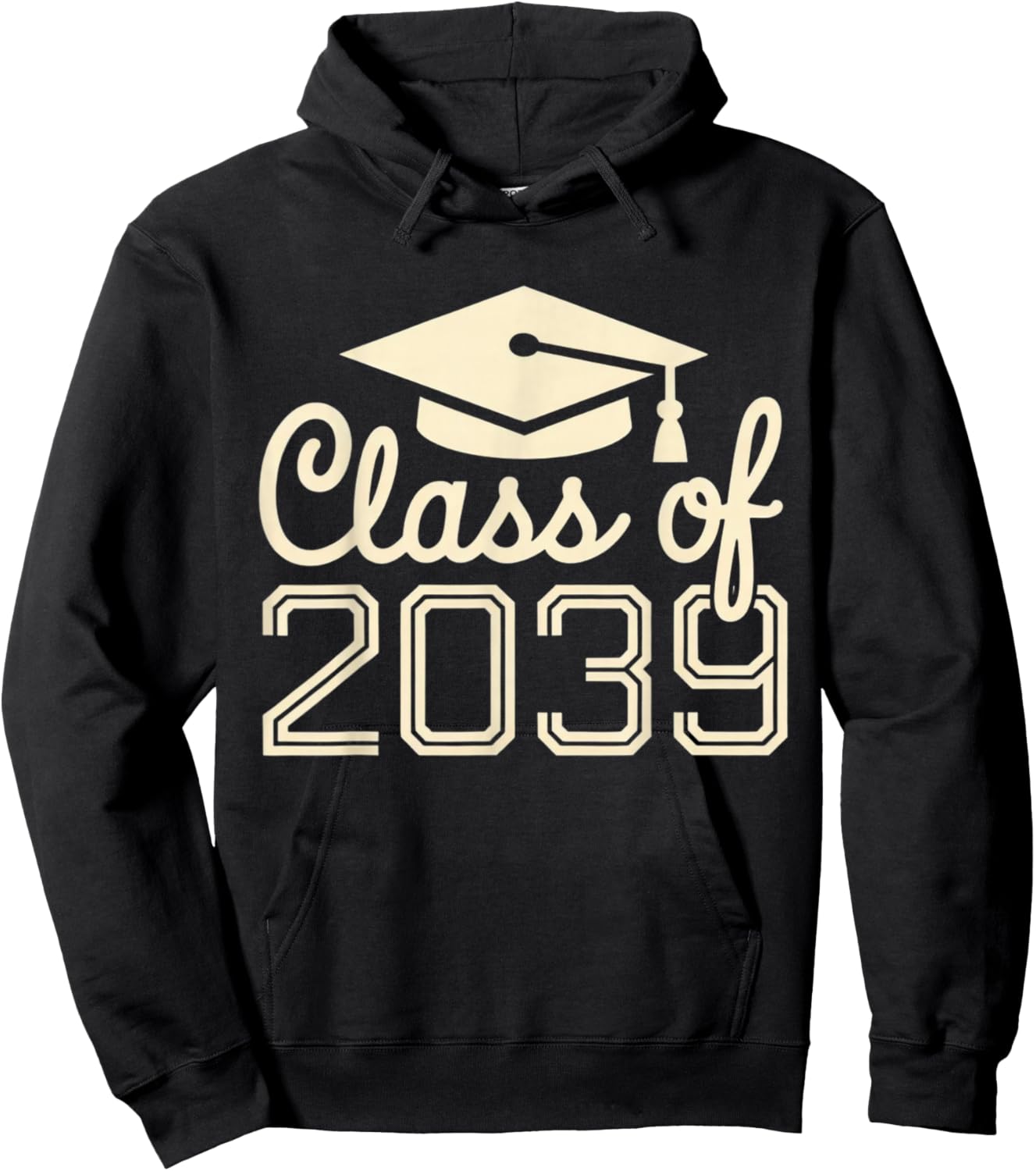 Class of 2039 Grow with Me First Day of School Graduation Hoodie - Hoodie | Black