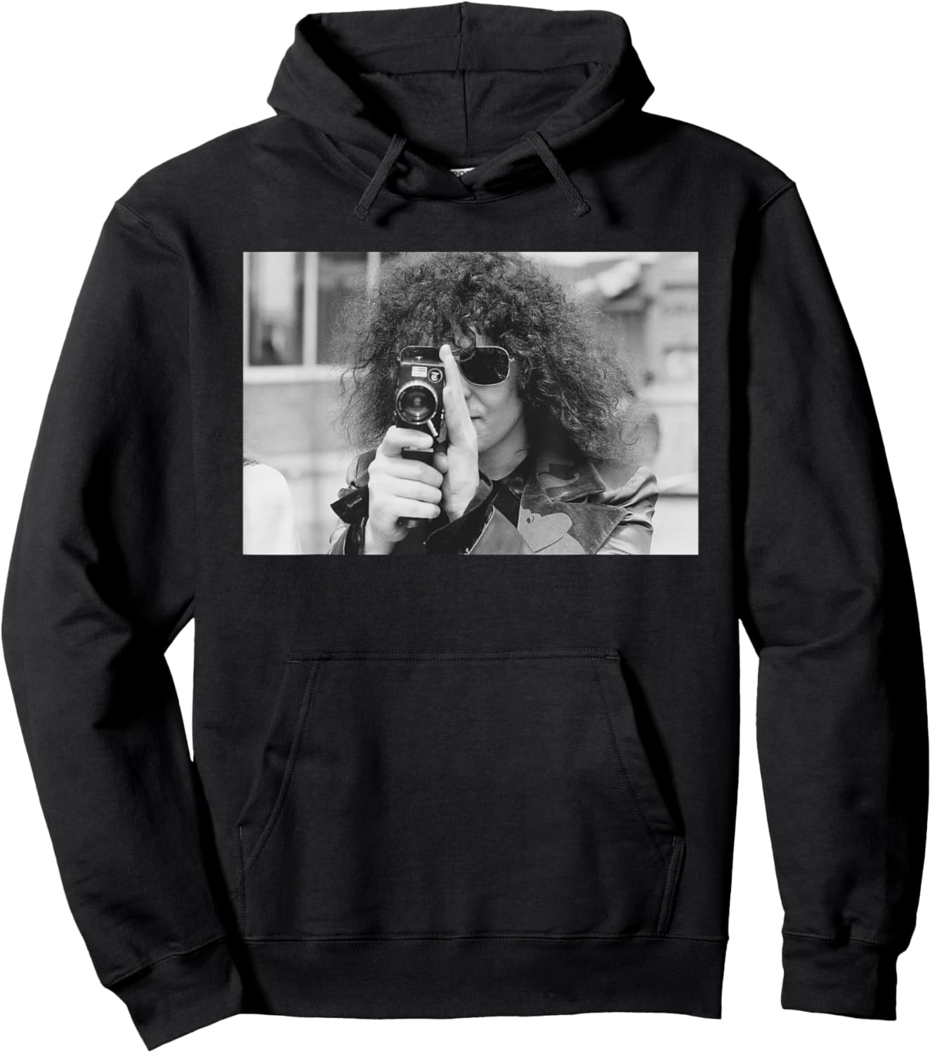 Marc Bolan of Rock Band T Rex with Camera 1972 Hoodie - Hoodie | Black
